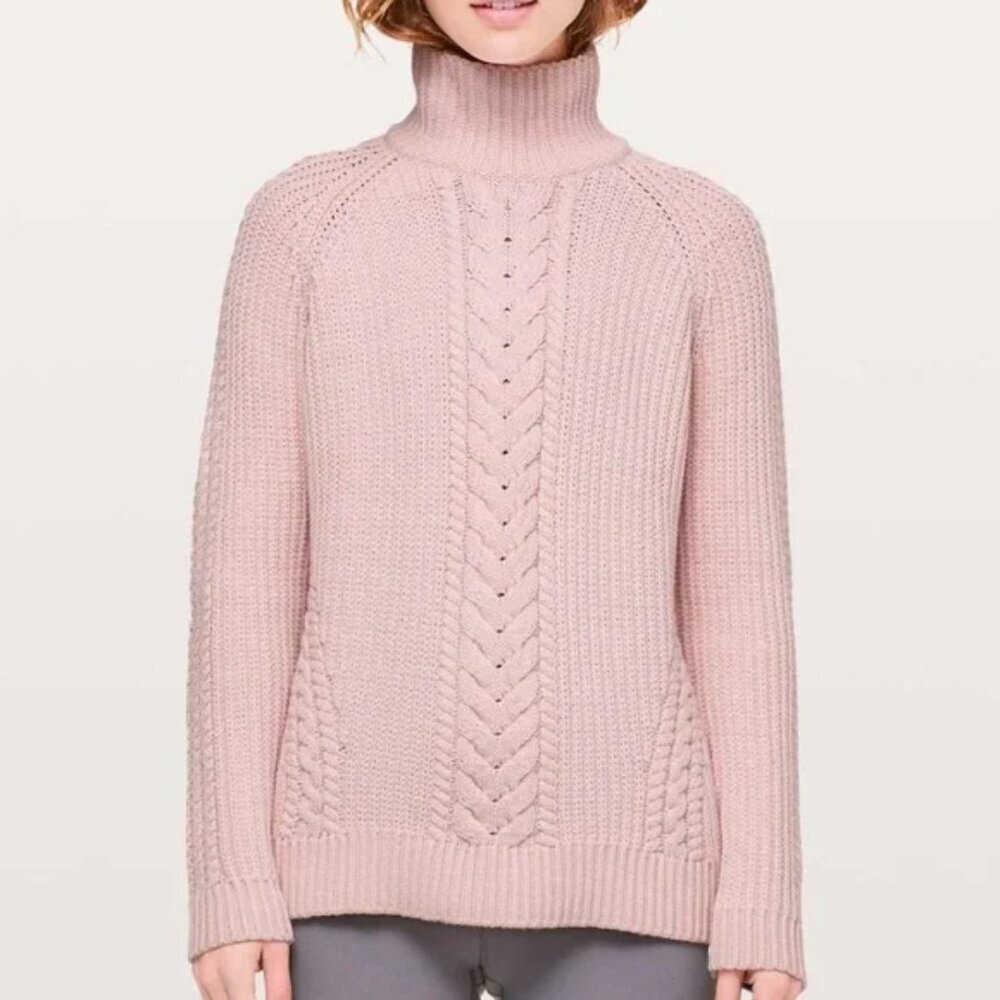 lululemon athletica Pink Turtleneck Sweater